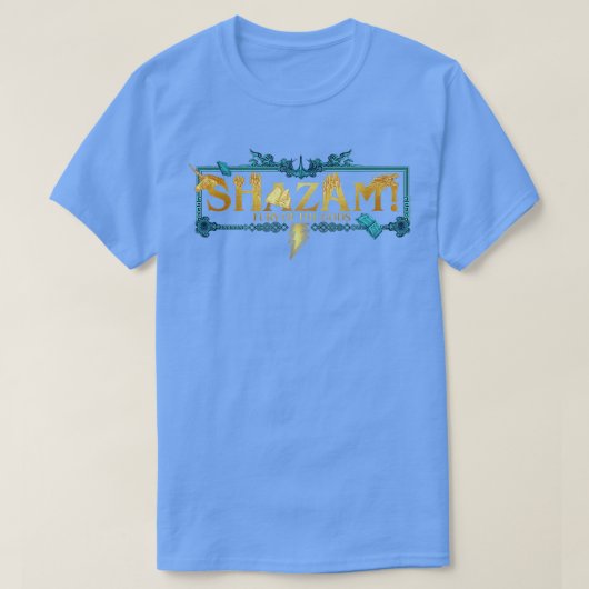 神界のシャザム怒り Tシャツ (デザイン正面)