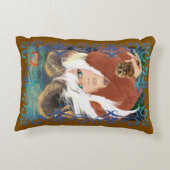 神異教の神、神秘ファンタジー枕 アクセントクッション (裏面)