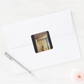 神社のセットの型枠のカノピーの胸 スクエアシール (封筒)