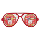 神社のピエロの影！ アビエーターサングラス (正面)