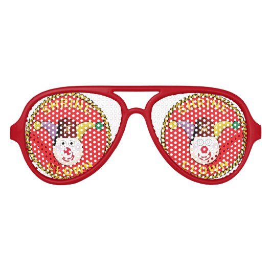 神社のピエロの影！ アビエーターサングラス (正面)