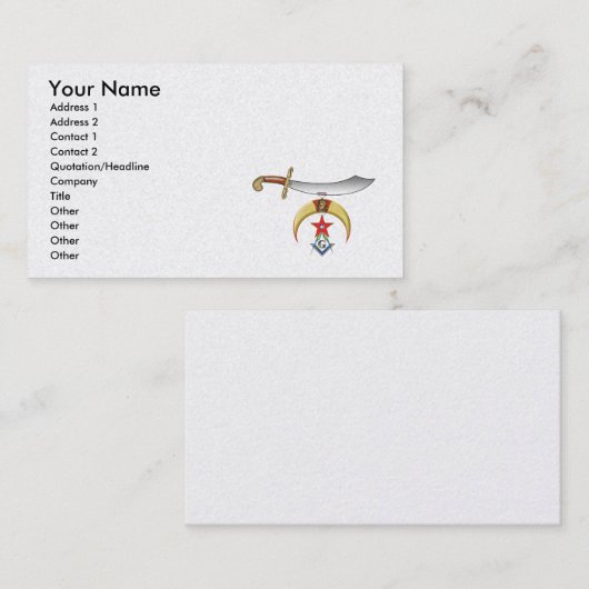 神社の石大工 名刺 (正面/裏面)