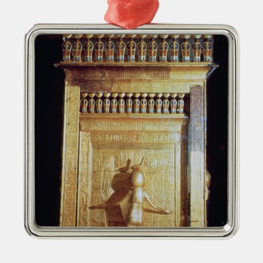神社セットの形のCanopicの箱 メタルオーナメント (正面)