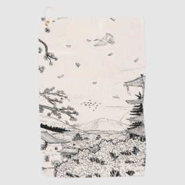 神社富士江戸時代インスパイア将軍 ゴルフタオル