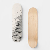 神社富士江戸時代インスパイア将軍 スケートボード (正面)