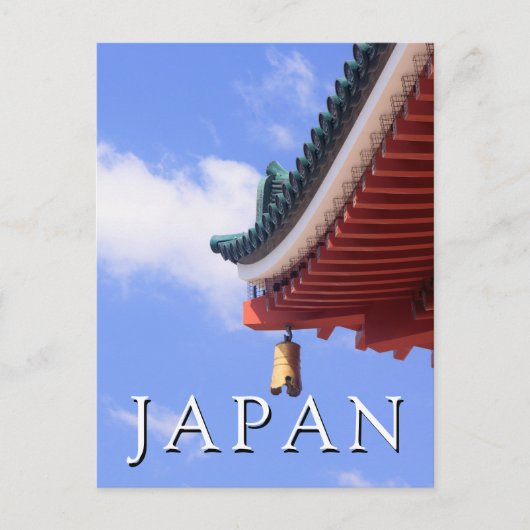 神社屋根 ポストカード (正面)