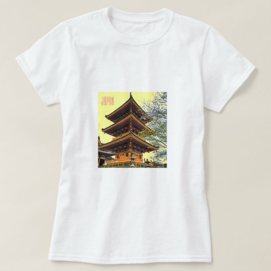 神社日本の風景日本旅行 Tシャツ (デザイン正面)