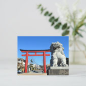 神社門:鶴岡八幡宮(鎌倉) ポストカード (スタンド正面)