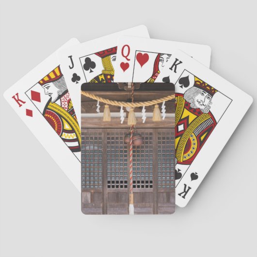神社・お寺のわら縄飾り トランプ (裏面)
