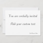 神社、フリーメイソンへの招待 招待状 (裏面)