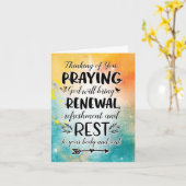 神祈が慰めと安らぎを与え カード (黄色い花)