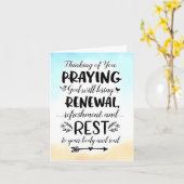 神祈が清と休息を持って来る カード (黄色い花)