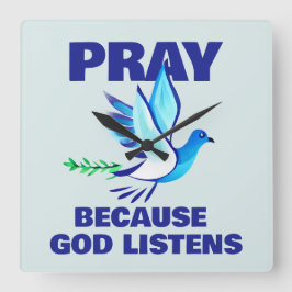 神祈が聞! スクエア壁時計