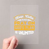 神祈の無制限の計画に基づいて信頼し、信頼する アクリル招待状 (インサイチュ (ポータブル))