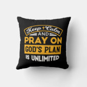 神祈の無制限の計画に基づいて信頼し、信頼する クッション (裏面)