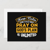 神祈の無制限の計画に基づいて信頼し、信頼する シーズンポストカード (正面/裏面)