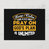 神祈の無制限の計画に基づいて信頼し、信頼する シーズンポストカード (正面)