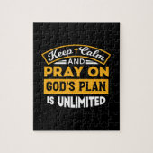 神祈の無制限の計画に基づいて信頼し、信頼する ジグソーパズル (縦)