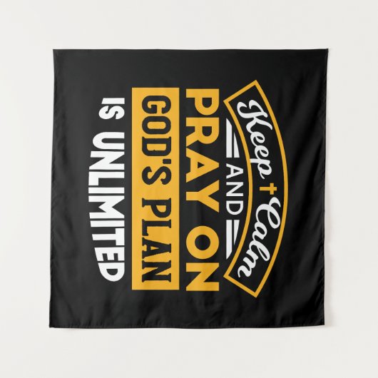 神祈の無制限の計画に基づいて信頼し、信頼する タペストリー (正面(横))