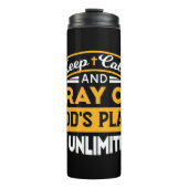 神祈の無制限の計画に基づいて信頼し、信頼する タンブラー (正面)