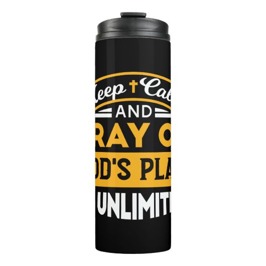 神祈の無制限の計画に基づいて信頼し、信頼する タンブラー (正面)