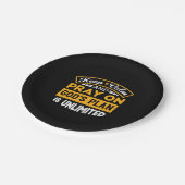 神祈の無制限の計画に基づいて信頼し、信頼する ペーパープレート (アングル)