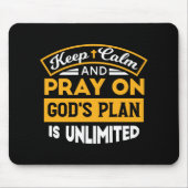 神祈の無制限の計画に基づいて信頼し、信頼する マウスパッド (正面)