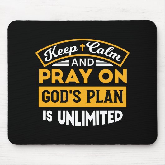 神祈の無制限の計画に基づいて信頼し、信頼する マウスパッド (正面)