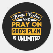 神祈の無制限の計画に基づいて信頼し、信頼する ラウンドシール (正面)