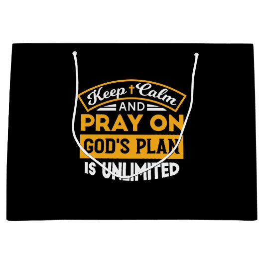 神祈の無制限の計画に基づいて信頼し、信頼する ラージペーパーバッグ (正面)