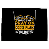 神祈の無制限の計画に基づいて信頼し、信頼する ラージペーパーバッグ (裏面)