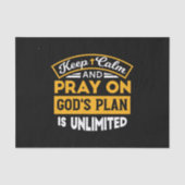 神祈の無制限の計画に基づいて信頼し、信頼する 薄葉紙 (正面)