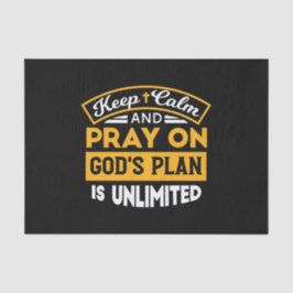 神祈の無制限の計画に基づいて信頼し、信頼する 薄葉紙