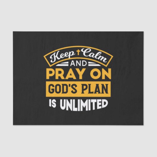 神祈の無制限の計画に基づいて信頼し、信頼する 薄葉紙 (正面)