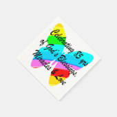 神祝の85年の恵みと愛 スタンダードカクテルナプキン (角)