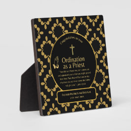 神祭司贈答牧師デアコン調整カスタム フォトプラーク