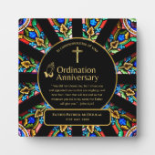 神祭司贈答牧師デアコン調整カスタム フォトプラーク (正面)