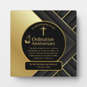 神祭司贈答牧師デアコン調整カスタム フォトプラーク (正面)