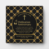 神祭司贈答牧師デアコン調整カスタム フォトプラーク (正面)