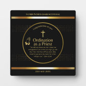 神祭司贈答牧師デアコン調整カスタム フォトプラーク (正面)