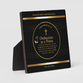 神祭司贈答牧師デアコン調整カスタム フォトプラーク