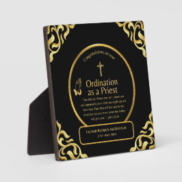 神祭司贈答牧師デアコン調整カスタム フォトプラーク