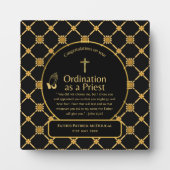 神祭司贈答牧師デアコン調整カスタム フォトプラーク (正面)