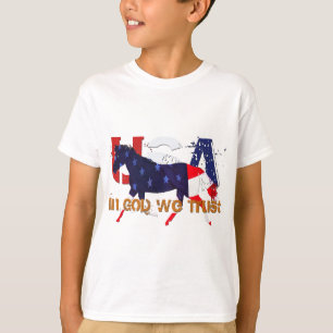神私達信頼愛国心が強い馬 Tシャツ