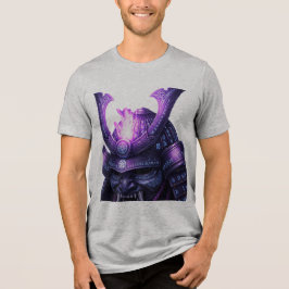 神秘のサムライ・ウォリアーTシャツ — パープルアーケインF トライブレンドＴシャツ