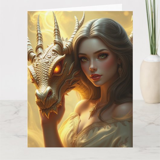 神秘のドラゴンアート カード (正面)