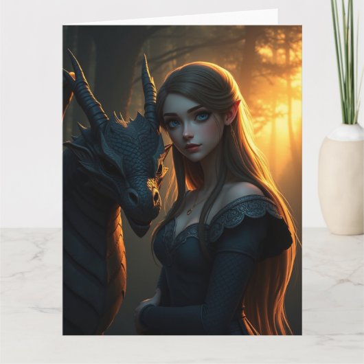 神秘のドラゴンアート カード (正面)