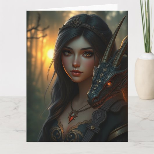 神秘のドラゴンアート カード (正面)