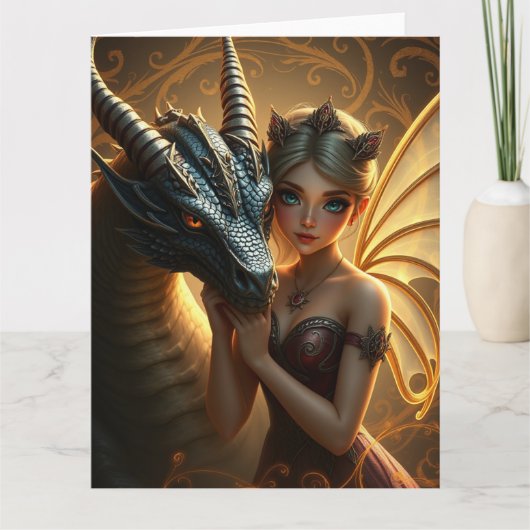 神秘のドラゴンアート カード (正面)