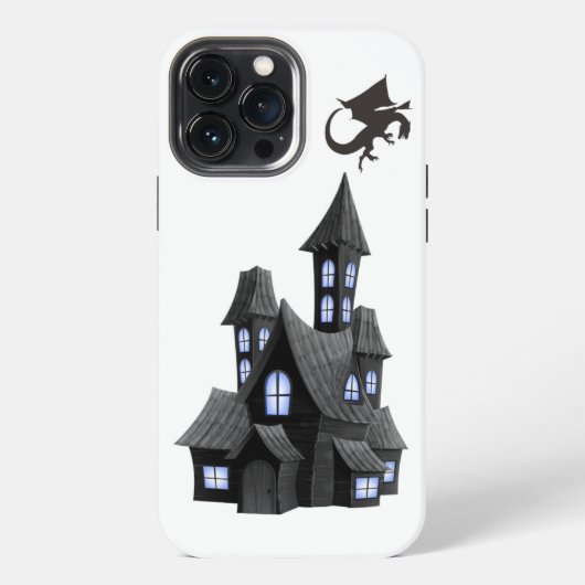 神秘のドラゴン城 夜の館 iPhoneケース (裏面)